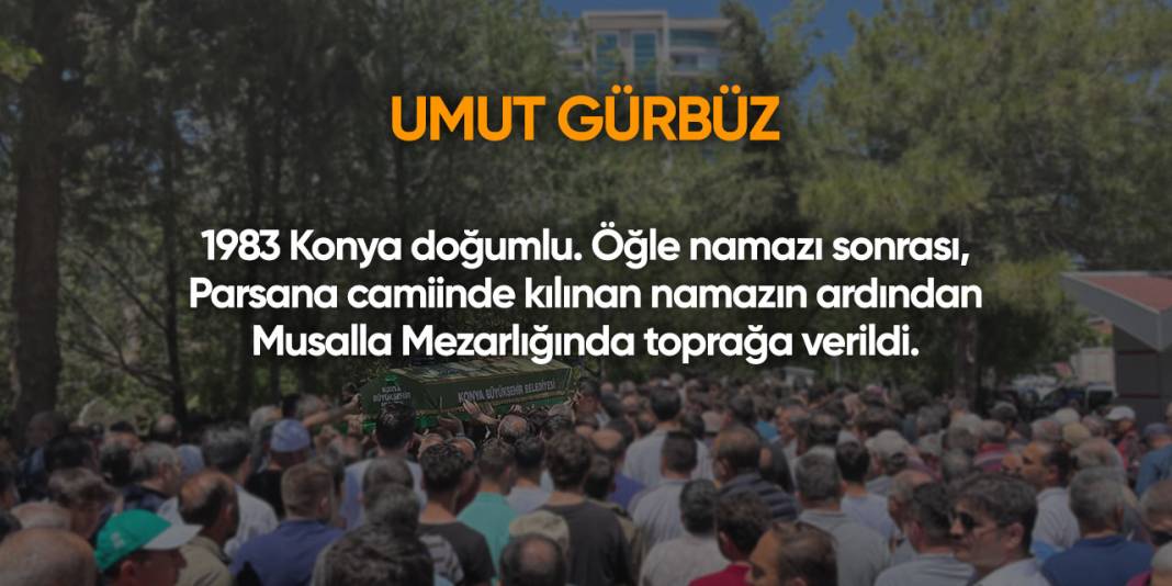 Konya'da bugün vefat edenler | 22 Şubat 2025 5